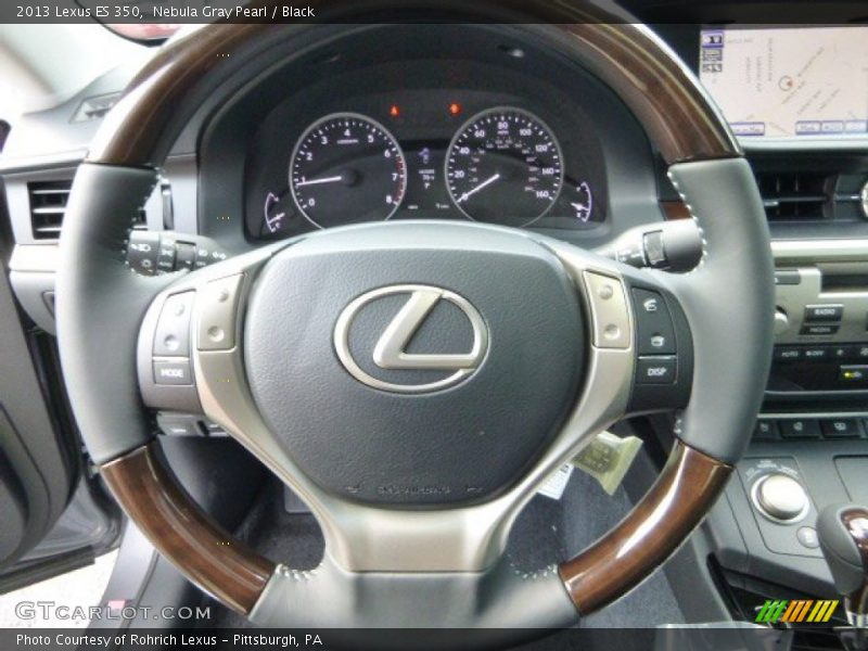 Nebula Gray Pearl / Black 2013 Lexus ES 350