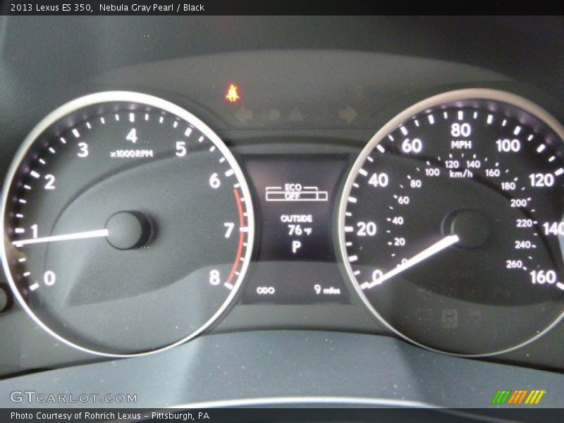 Nebula Gray Pearl / Black 2013 Lexus ES 350