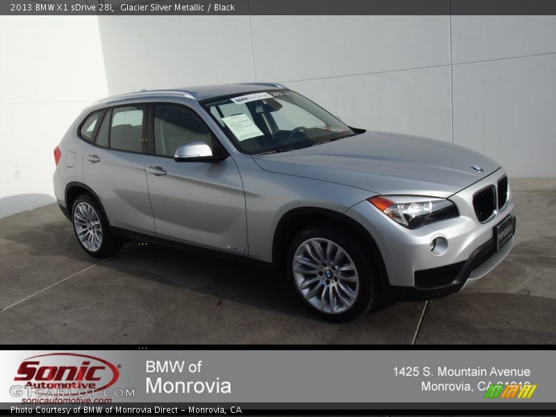 Glacier Silver Metallic / Black 2013 BMW X1 sDrive 28i