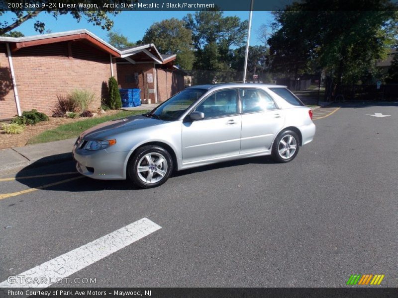 Arctic Silver Metallic / Black/Parchment 2005 Saab 9-2X Linear Wagon