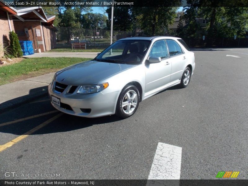 Arctic Silver Metallic / Black/Parchment 2005 Saab 9-2X Linear Wagon