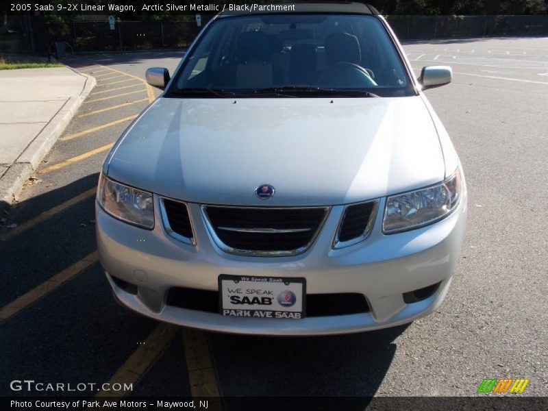 Arctic Silver Metallic / Black/Parchment 2005 Saab 9-2X Linear Wagon