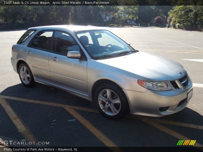 Arctic Silver Metallic / Black/Parchment 2005 Saab 9-2X Linear Wagon