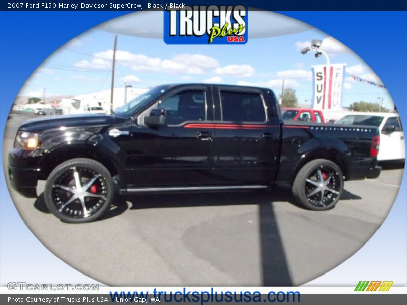 Black / Black 2007 Ford F150 Harley-Davidson SuperCrew