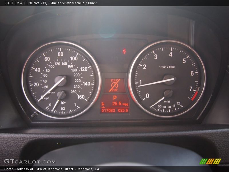 Glacier Silver Metallic / Black 2013 BMW X1 sDrive 28i
