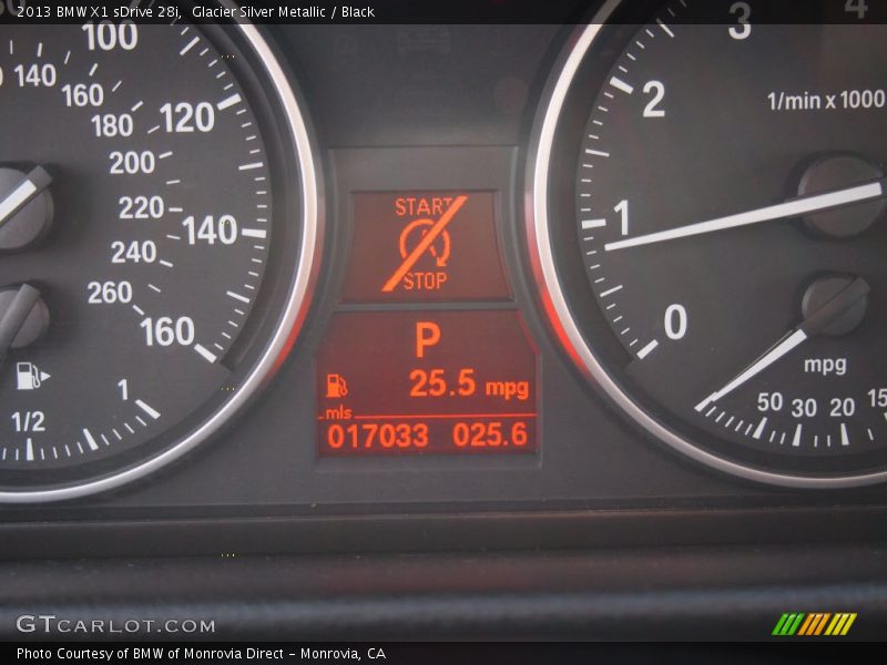 Glacier Silver Metallic / Black 2013 BMW X1 sDrive 28i