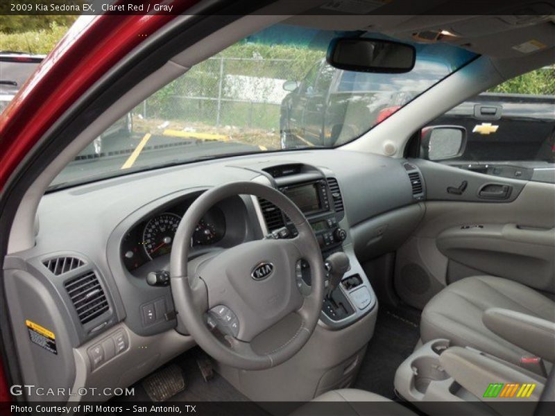 Claret Red / Gray 2009 Kia Sedona EX