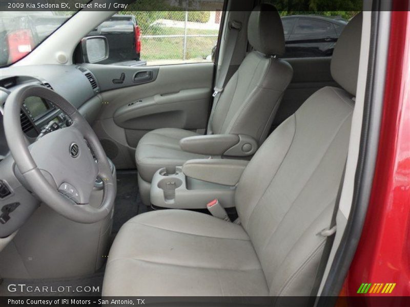 Claret Red / Gray 2009 Kia Sedona EX