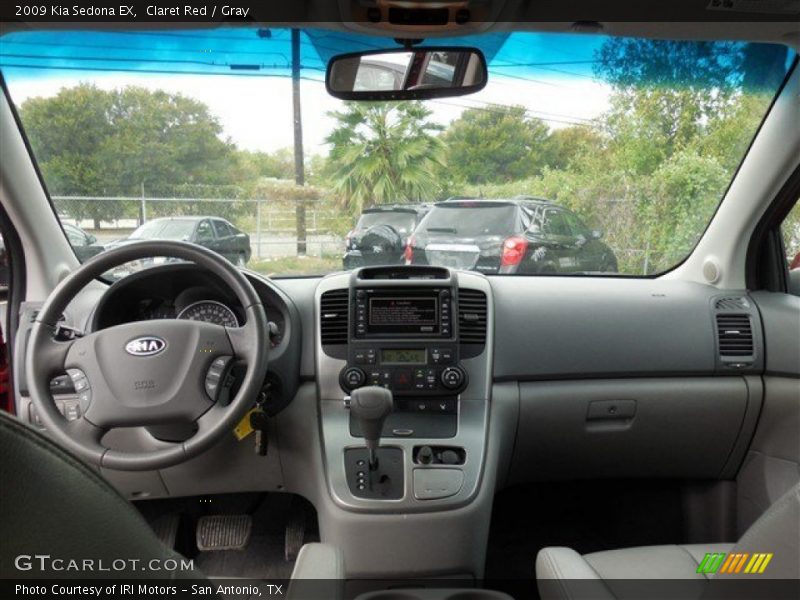 Claret Red / Gray 2009 Kia Sedona EX