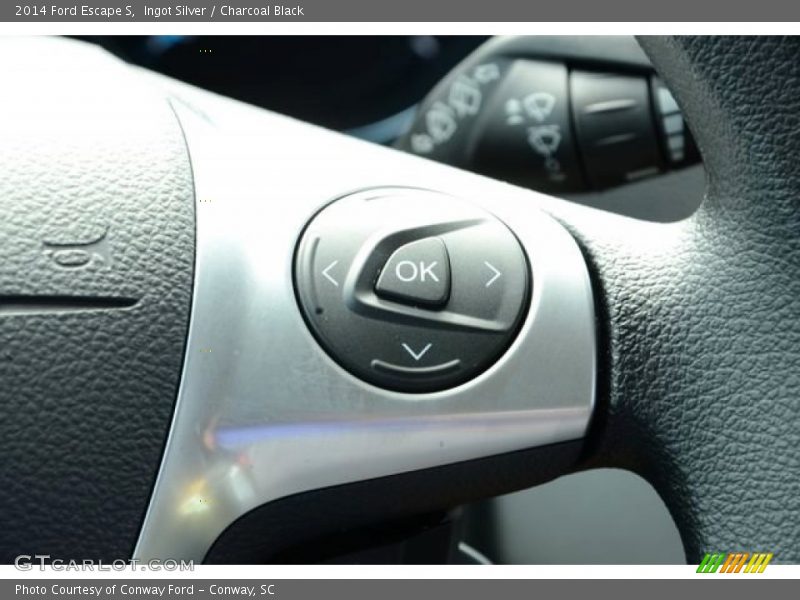 Ingot Silver / Charcoal Black 2014 Ford Escape S