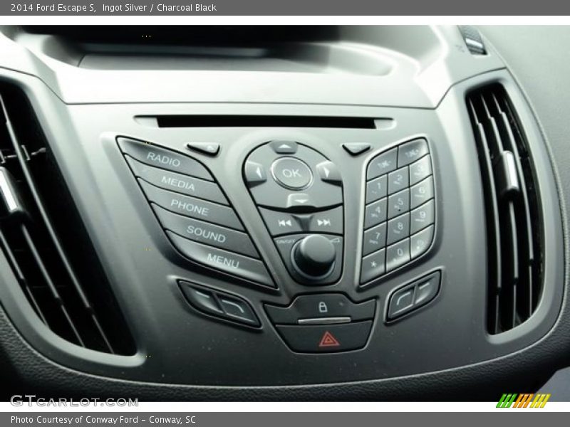 Ingot Silver / Charcoal Black 2014 Ford Escape S