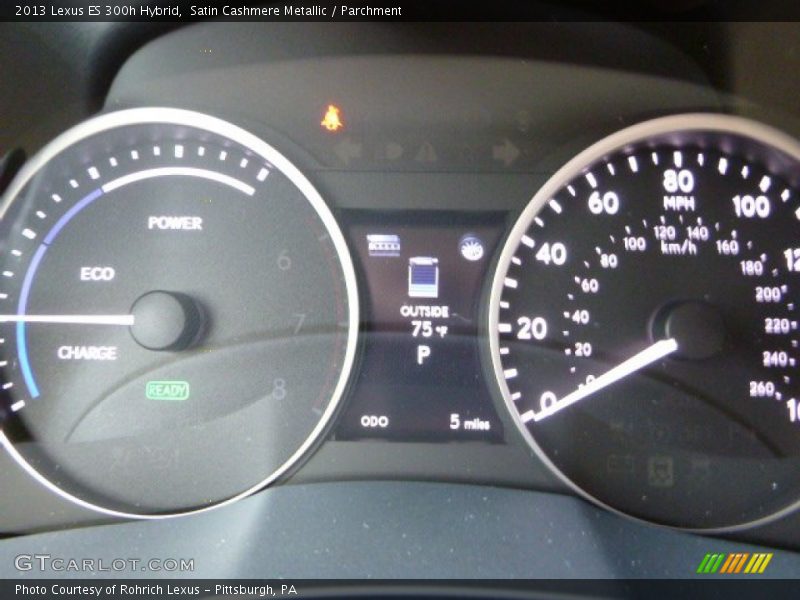 Satin Cashmere Metallic / Parchment 2013 Lexus ES 300h Hybrid