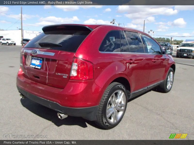 Ruby Red / Medium Light Stone 2013 Ford Edge Limited AWD