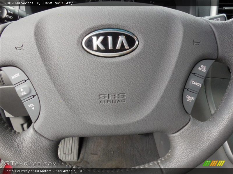 Claret Red / Gray 2009 Kia Sedona EX