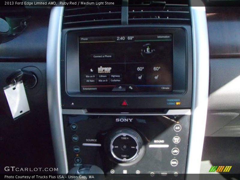 Ruby Red / Medium Light Stone 2013 Ford Edge Limited AWD
