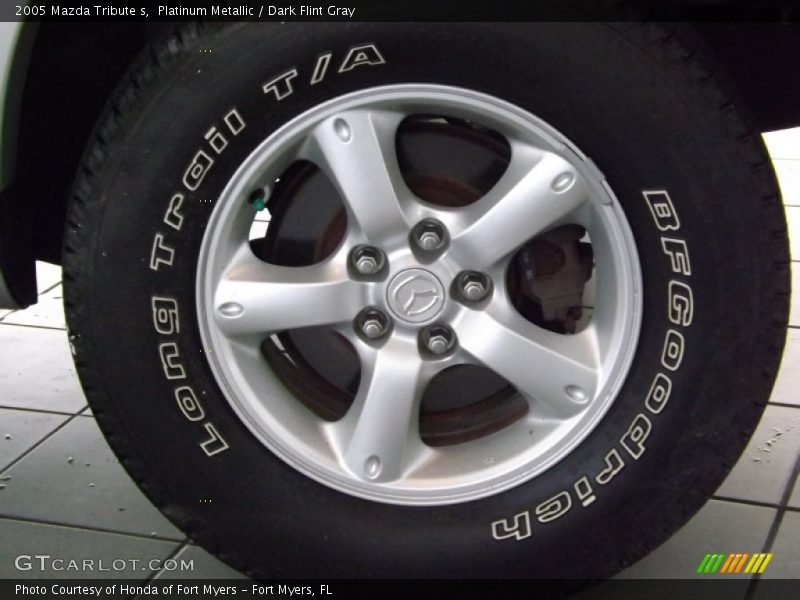 Platinum Metallic / Dark Flint Gray 2005 Mazda Tribute s
