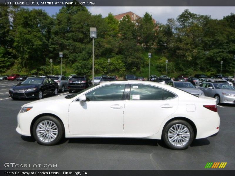 Starfire White Pearl / Light Gray 2013 Lexus ES 350