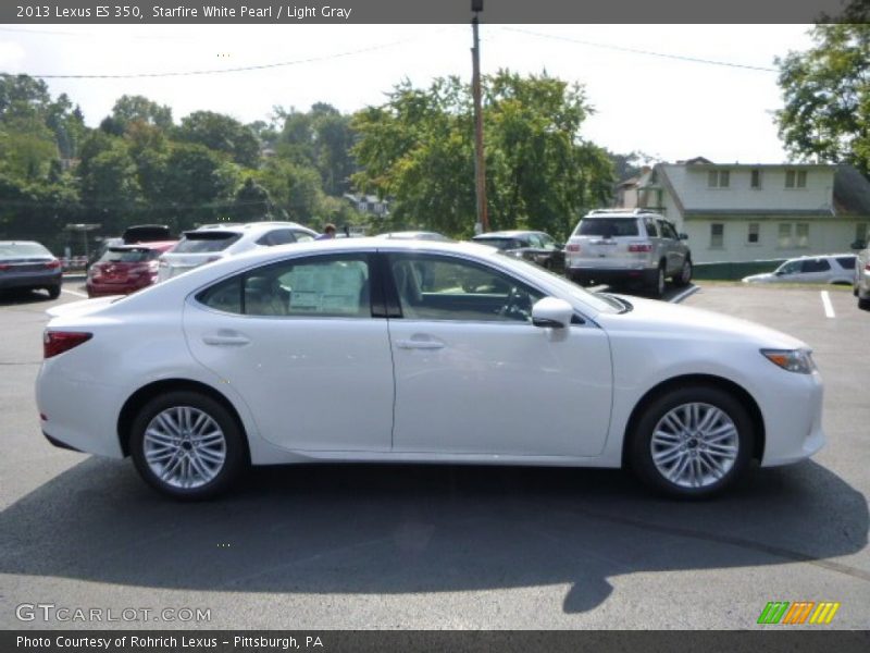 Starfire White Pearl / Light Gray 2013 Lexus ES 350
