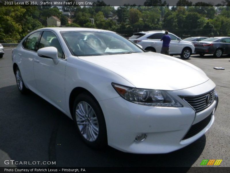 Starfire White Pearl / Light Gray 2013 Lexus ES 350