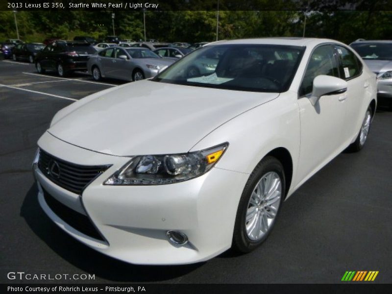 Starfire White Pearl / Light Gray 2013 Lexus ES 350