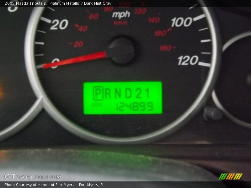 Platinum Metallic / Dark Flint Gray 2005 Mazda Tribute s