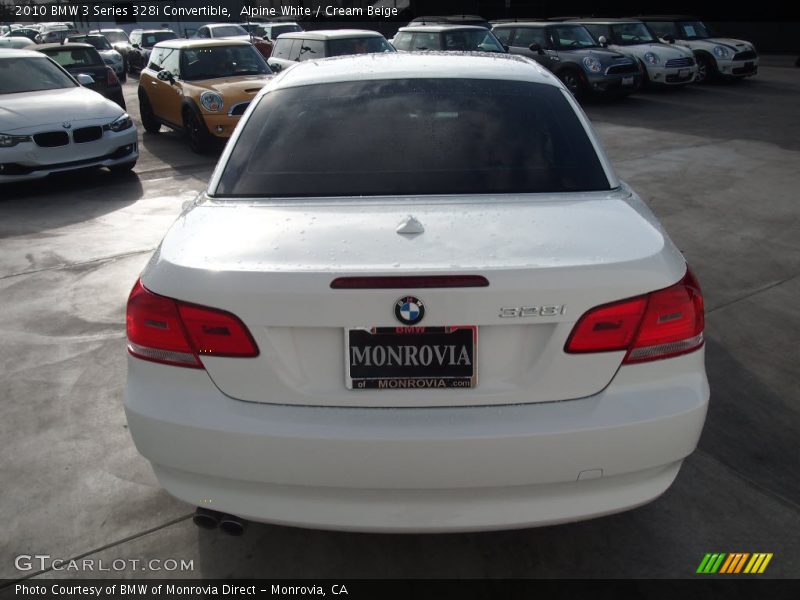 Alpine White / Cream Beige 2010 BMW 3 Series 328i Convertible
