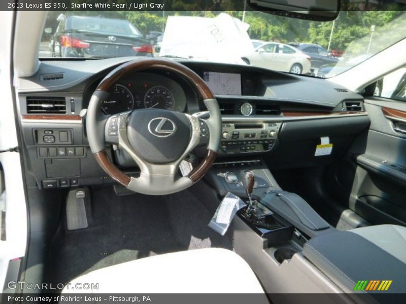 Starfire White Pearl / Light Gray 2013 Lexus ES 350