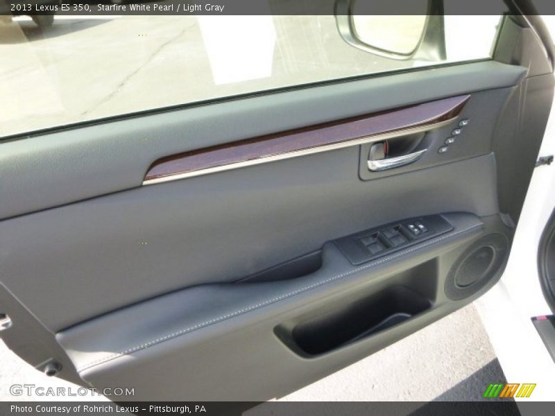 Starfire White Pearl / Light Gray 2013 Lexus ES 350