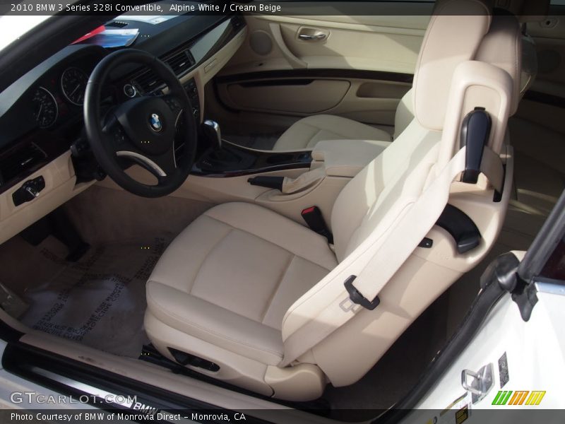 Alpine White / Cream Beige 2010 BMW 3 Series 328i Convertible
