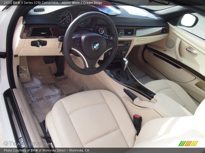 Alpine White / Cream Beige 2010 BMW 3 Series 328i Convertible