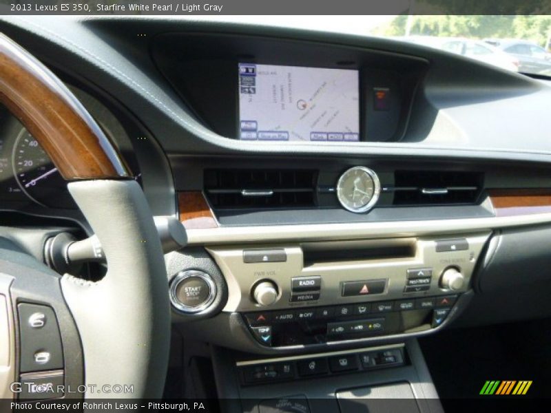 Starfire White Pearl / Light Gray 2013 Lexus ES 350