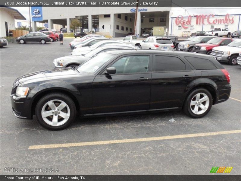 Brilliant Black Crystal Pearl / Dark Slate Gray/Light Slate Gray 2008 Dodge Magnum SE
