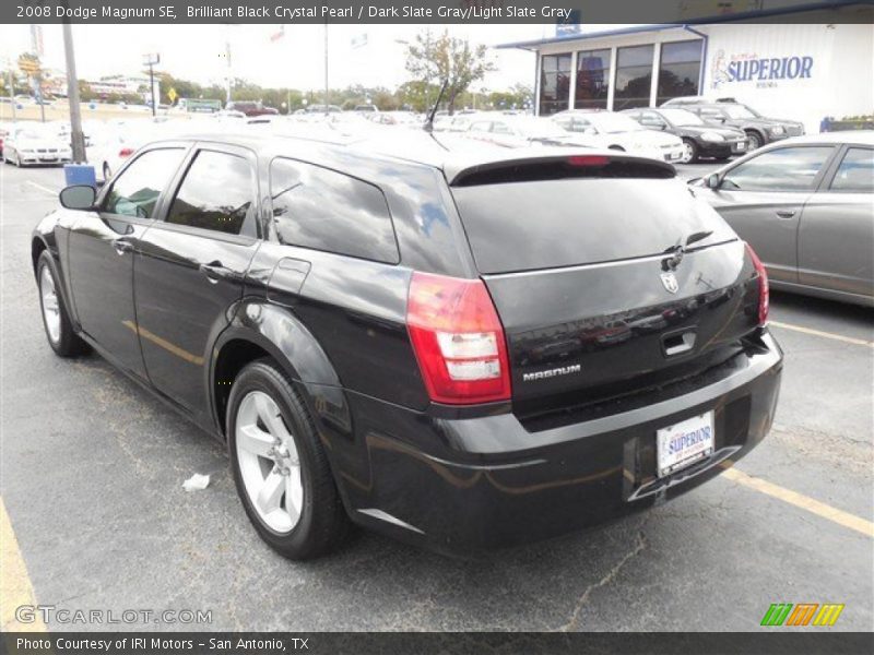 Brilliant Black Crystal Pearl / Dark Slate Gray/Light Slate Gray 2008 Dodge Magnum SE