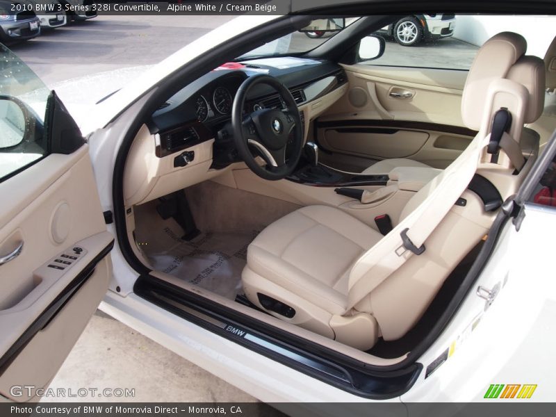 Alpine White / Cream Beige 2010 BMW 3 Series 328i Convertible