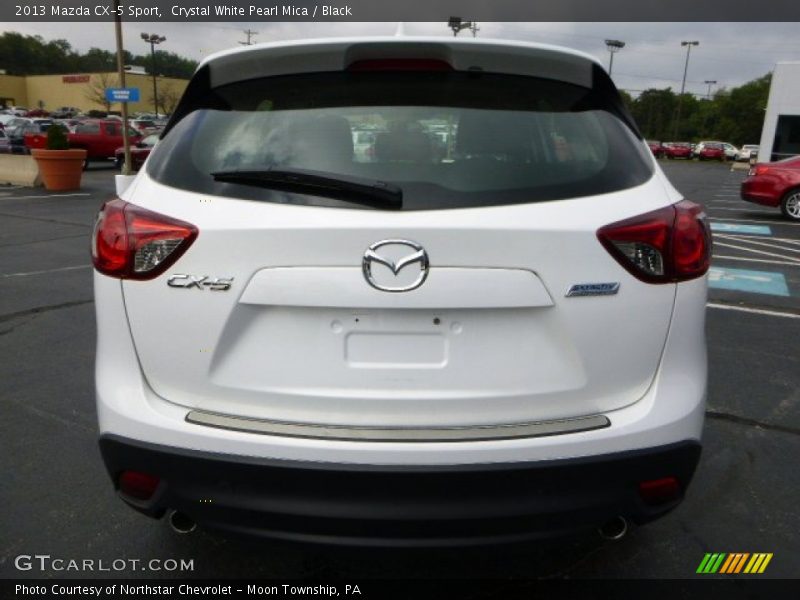 Crystal White Pearl Mica / Black 2013 Mazda CX-5 Sport