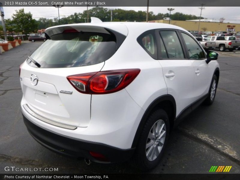 Crystal White Pearl Mica / Black 2013 Mazda CX-5 Sport