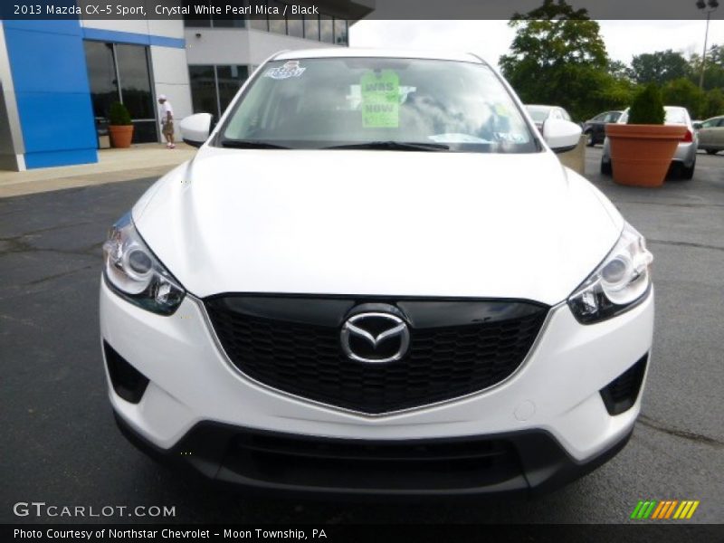 Crystal White Pearl Mica / Black 2013 Mazda CX-5 Sport