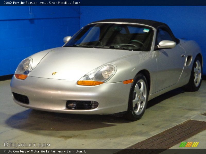 Arctic Silver Metallic / Black 2002 Porsche Boxster