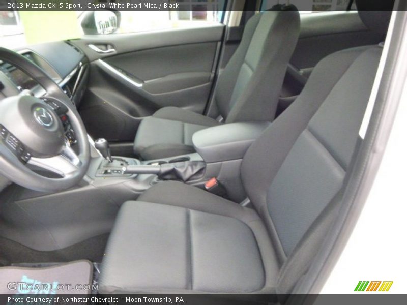 Crystal White Pearl Mica / Black 2013 Mazda CX-5 Sport