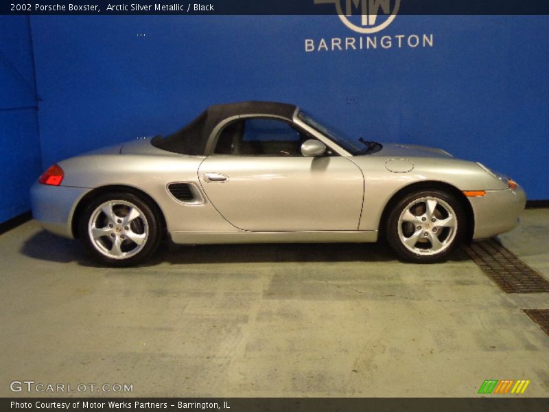 Arctic Silver Metallic / Black 2002 Porsche Boxster