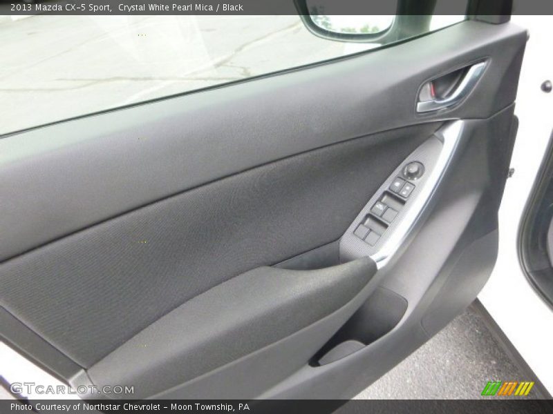 Crystal White Pearl Mica / Black 2013 Mazda CX-5 Sport