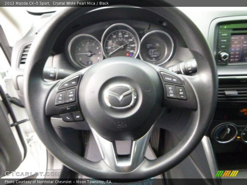 Crystal White Pearl Mica / Black 2013 Mazda CX-5 Sport