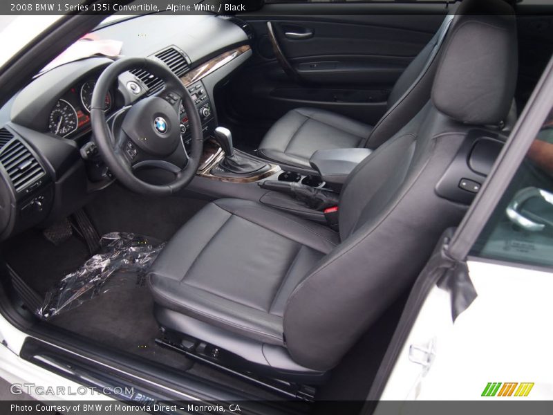  2008 1 Series 135i Convertible Black Interior