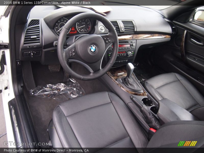 Black Interior - 2008 1 Series 135i Convertible 