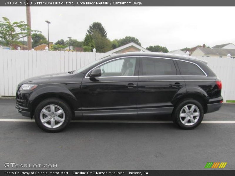 Orca Black Metallic / Cardamom Beige 2010 Audi Q7 3.6 Premium Plus quattro