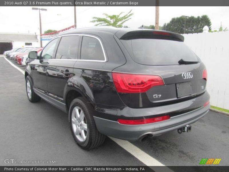 Orca Black Metallic / Cardamom Beige 2010 Audi Q7 3.6 Premium Plus quattro