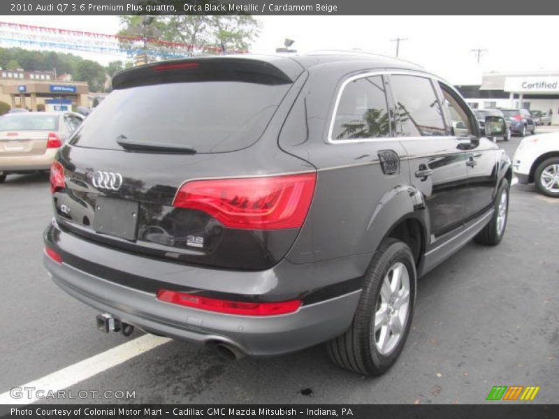 Orca Black Metallic / Cardamom Beige 2010 Audi Q7 3.6 Premium Plus quattro