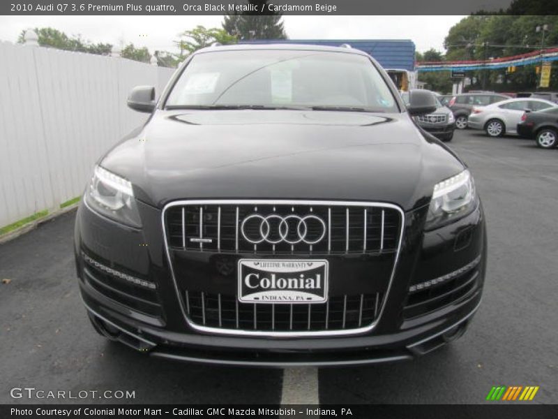 Orca Black Metallic / Cardamom Beige 2010 Audi Q7 3.6 Premium Plus quattro