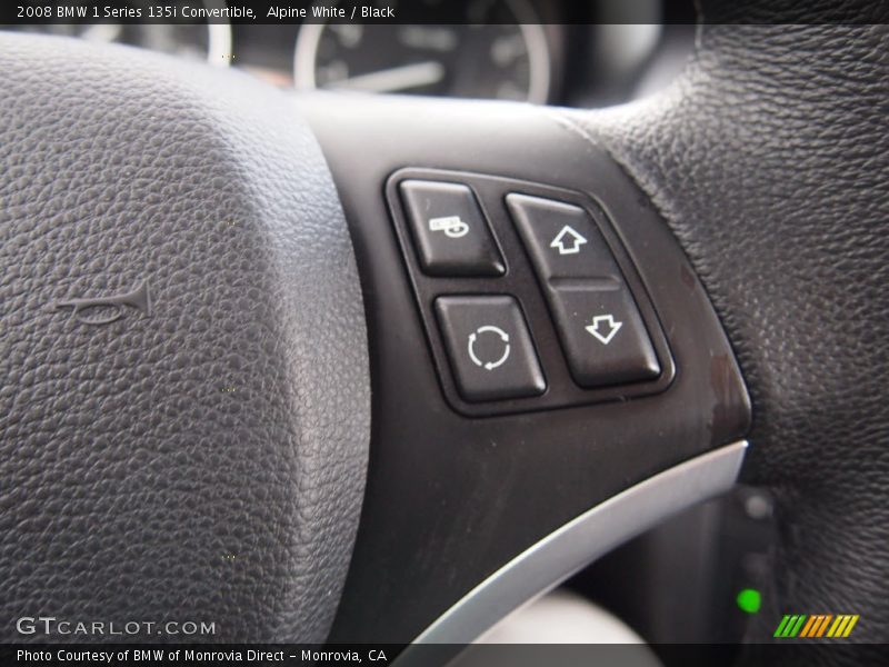 Alpine White / Black 2008 BMW 1 Series 135i Convertible