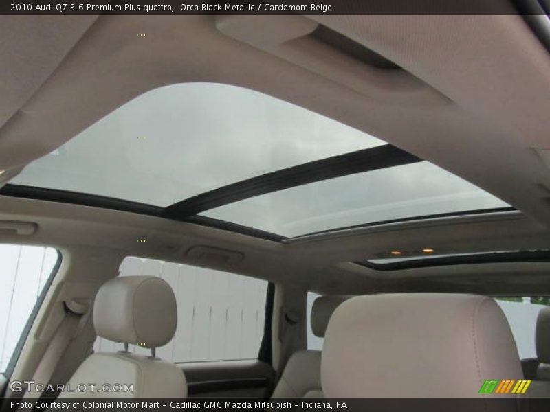 Orca Black Metallic / Cardamom Beige 2010 Audi Q7 3.6 Premium Plus quattro